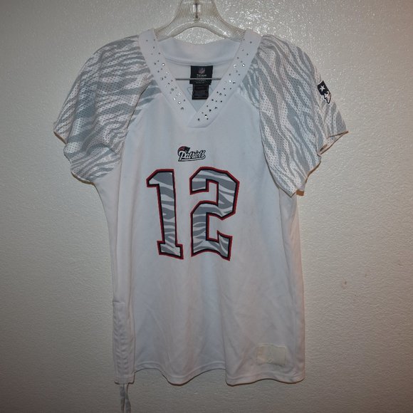 NFL Tops - Women's Tom Brady 12 Patriots Jersey